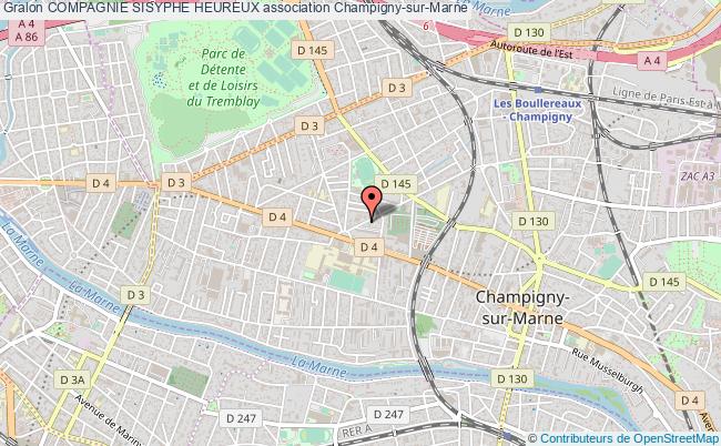 plan association Compagnie Sisyphe Heureux Champigny-sur-Marne