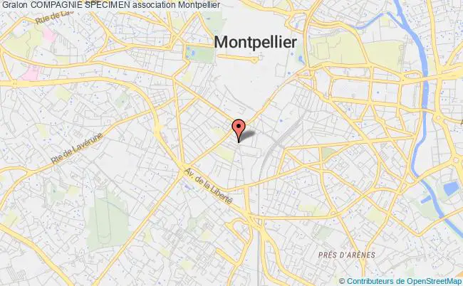 plan association Compagnie Specimen Montpellier