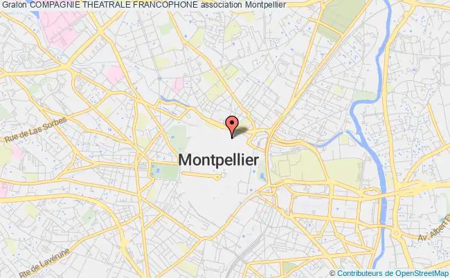 plan association Compagnie Theatrale Francophone Montpellier