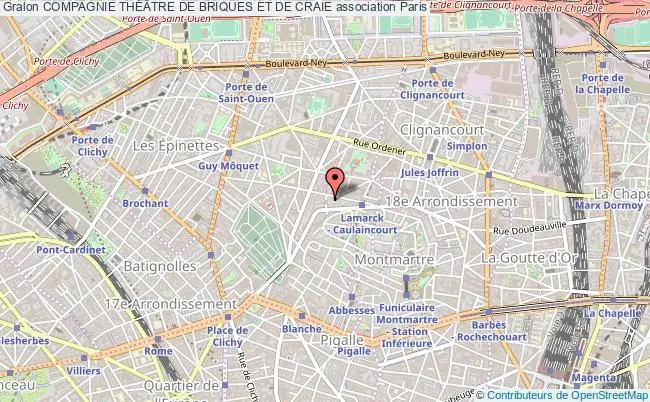 plan association Compagnie ThÉÂtre De Briques Et De Craie Paris