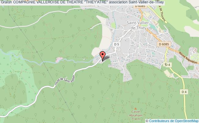 plan association Compagnie Valleroise De Theatre "thiey'atre" Saint-Vallier-de-Thiey