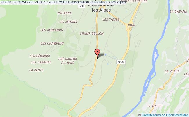 plan association Compagnie Vents Contraires Châteauroux-les-Alpes