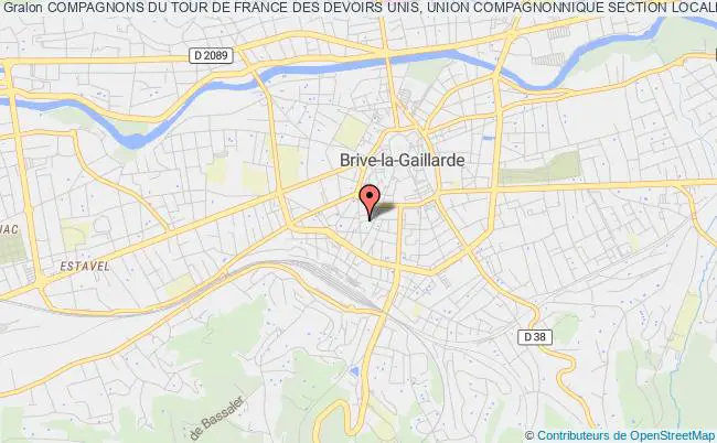 COMPAGNONS DU TOUR DE FRANCE DES DEVOIRS UNIS, UNION COMPAGNONNIQUE SECTION LOCALE DE BRIVE-LA-GAILLARDE