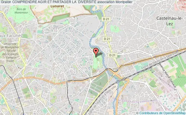 plan association Comprendre Agir Et Partager La  DiversitÉ Montpellier