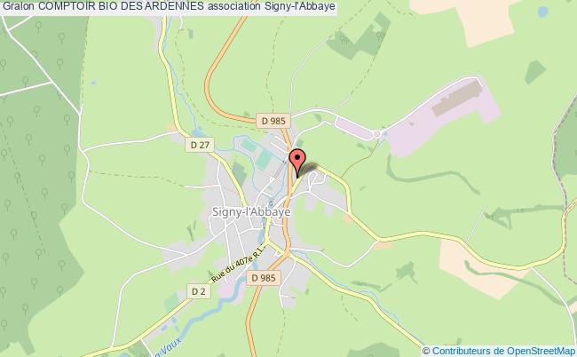 plan association Comptoir Bio Des Ardennes Signy-l'Abbaye