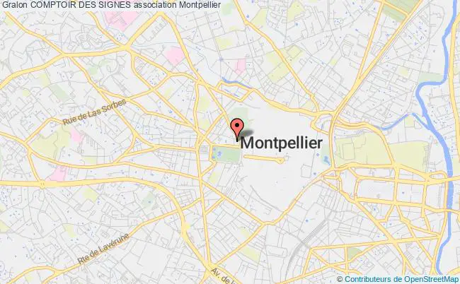 plan association Comptoir Des Signes Montpellier