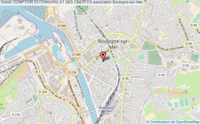 plan association Comptoir Du Chanvre Et Des Libertes Boulogne-sur-Mer