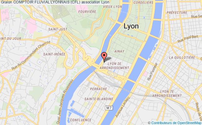 plan association Comptoir Fluvial Lyonnais (cfl) Lyon