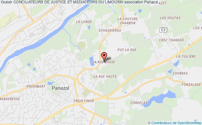 plan association Conciliateurs De Justice Et Mediateurs Du Limousin Panazol