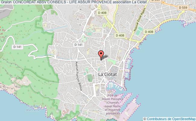 plan association Concordat Absv Conseils - Life Assur Provence La    Ciotat