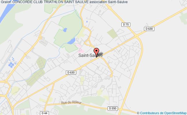 plan association Concorde Club Triathlon Saint Saulve Saint-Saulve