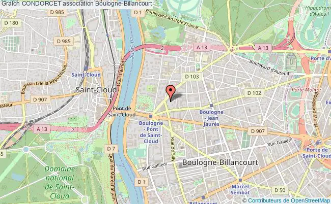 plan association Condorcet Boulogne-Billancourt