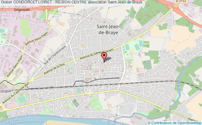 plan association Condorcet Loiret - Region Centre Saint-Jean-de-Braye