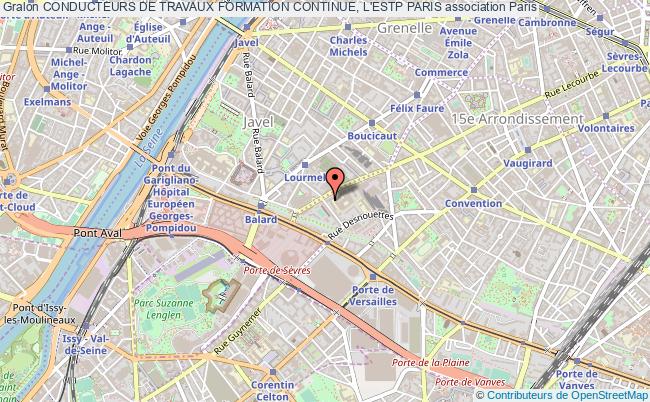 plan association Conducteurs De Travaux Formation Continue, L'estp Paris Paris