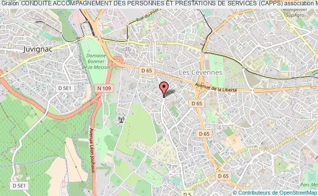 plan association Conduite Accompagnement Des Personnes Et Prestations De Services (capps) Montpellier