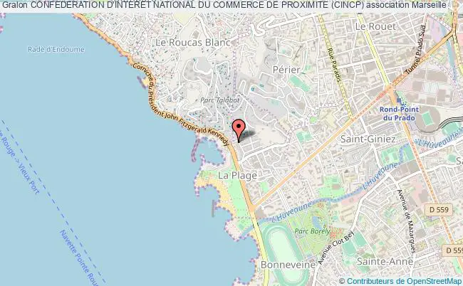 plan association Confederation D'interet National Du Commerce De Proximite (cincp) Marseille