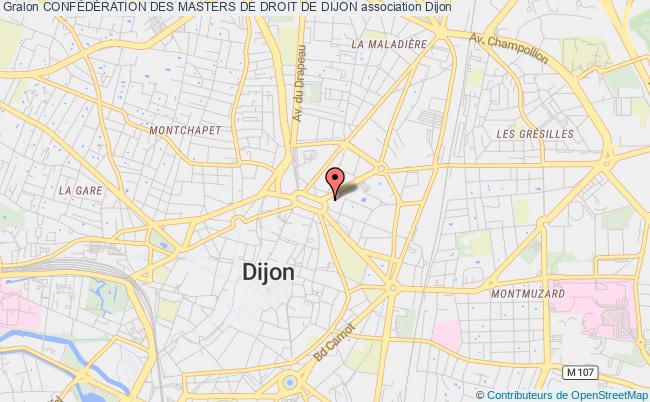plan association ConfÉdÉration Des Masters De Droit De Dijon Dijon