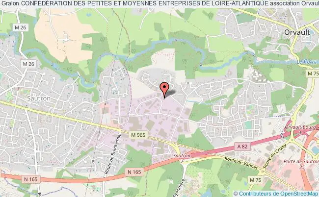 plan association ConfÉdÉration Des Petites Et Moyennes Entreprises De Loire-atlantique Orvault