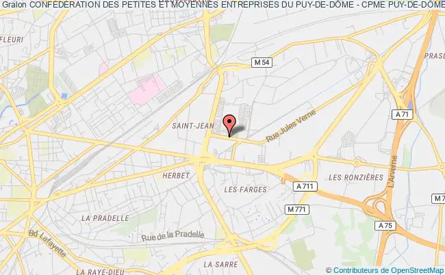 plan association ConfÉdÉration Des Petites Et Moyennes Entreprises Du Puy-de-dÔme - Cpme Puy-de-dÔme Clermont-Ferrand