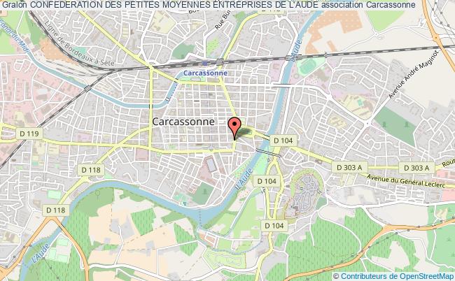 plan association Confederation Des Petites Moyennes Entreprises De L'aude Carcassonne