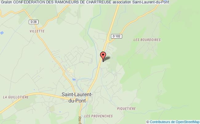 plan association ConfÉdÉration Des Ramoneurs De Chartreuse Saint-Laurent-du-Pont