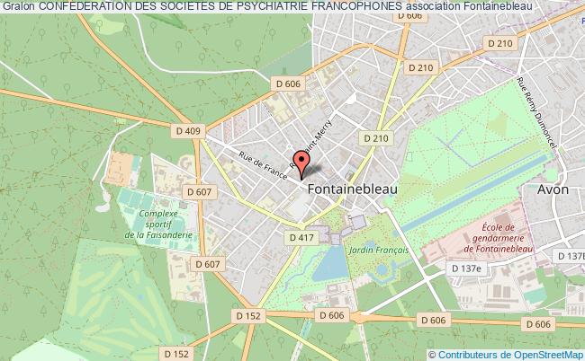 plan association Confederation Des Societes De Psychiatrie Francophones Fontainebleau