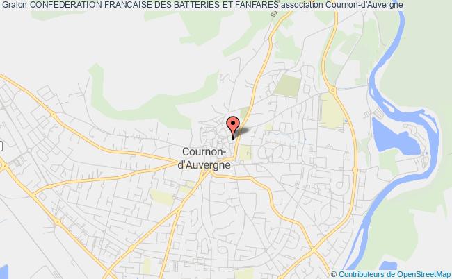 plan association Confederation Francaise Des Batteries Et Fanfares Cournon-d'Auvergne