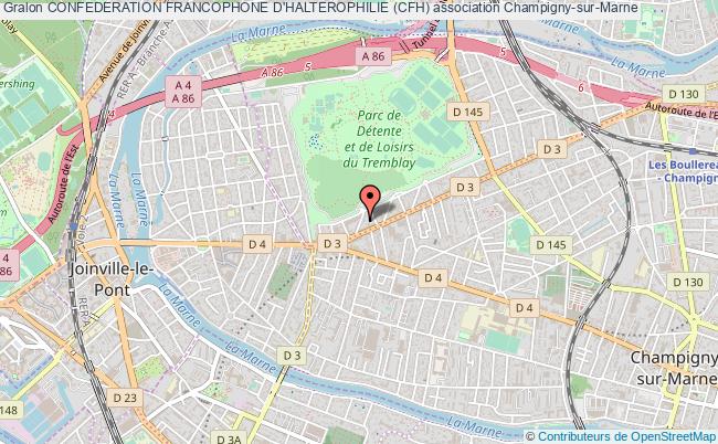 plan association Confederation Francophone D'halterophilie (cfh) Champigny-sur-Marne