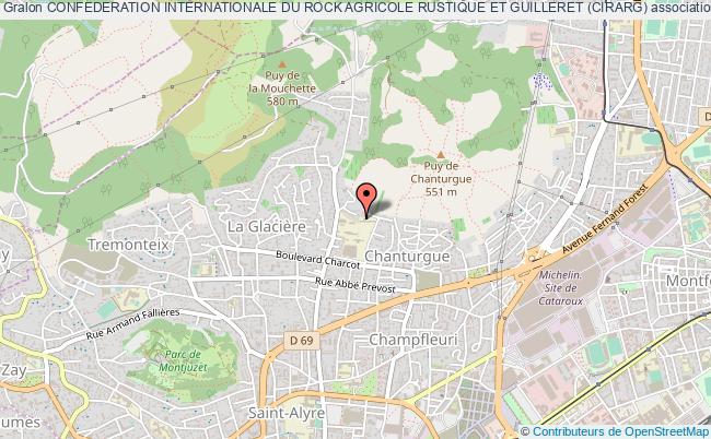 plan association Confederation Internationale Du Rock Agricole Rustique Et Guilleret (cirarg) Clermont-Ferrand