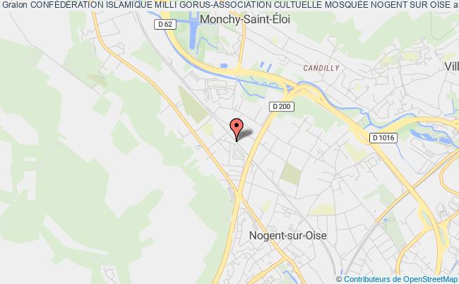 plan association ConfÉdÉration Islamique Milli Gorus-association Cultuelle MosquÉe Nogent Sur Oise Nogent-sur-Oise