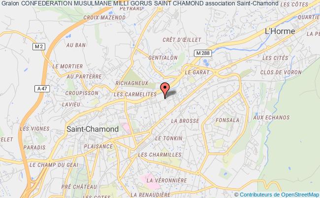 plan association Confederation Musulmane Milli Gorus Saint Chamond Saint-Chamond