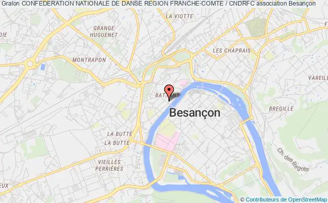 plan association Confederation Nationale De Danse Region Franche-comte / Cndrfc Besançon