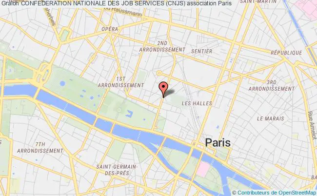 plan association Confederation Nationale Des Job Services (cnjs) Paris