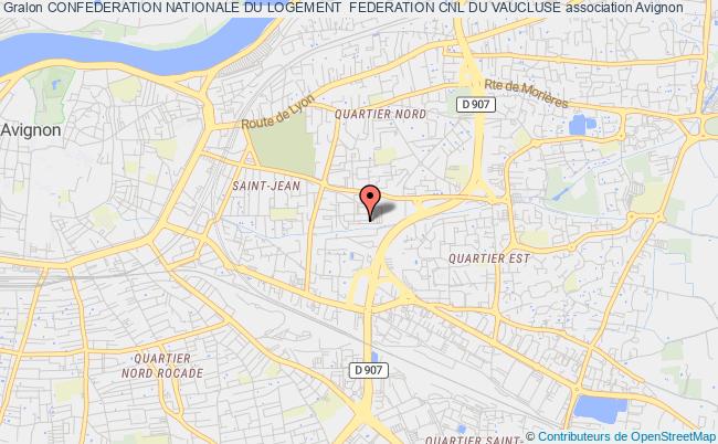 plan association Confederation Nationale Du Logement  Federation Cnl Du Vaucluse Avignon