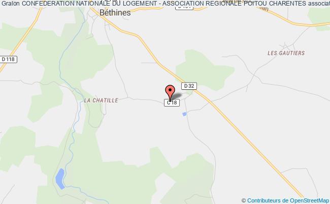 plan association Confederation Nationale Du Logement - Association Regionale Poitou Charentes Béthines