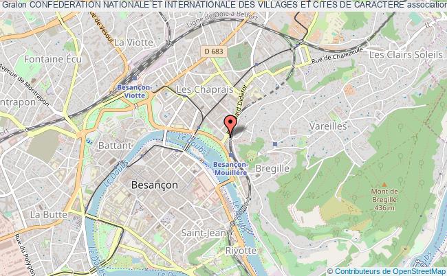 plan association Confederation Nationale Et Internationale Des Villages Et Cites De Caractere Besançon
