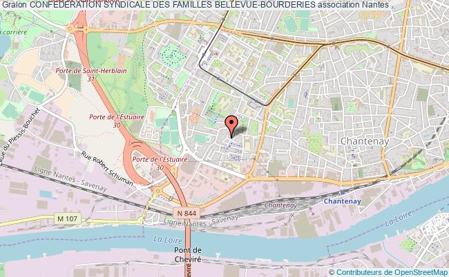 plan association Confederation Syndicale Des Familles Bellevue-bourderies Nantes