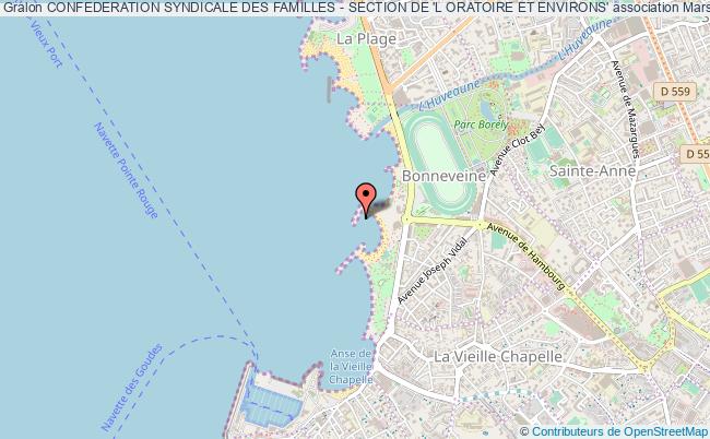 plan association Confederation Syndicale Des Familles - Section De 'l Oratoire Et Environs' Marseille 1er