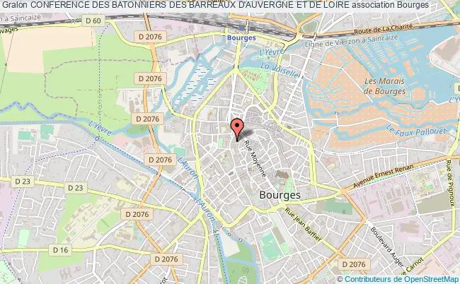 plan association Conference Des Batonniers Des Barreaux D'auvergne Et De Loire Bourges