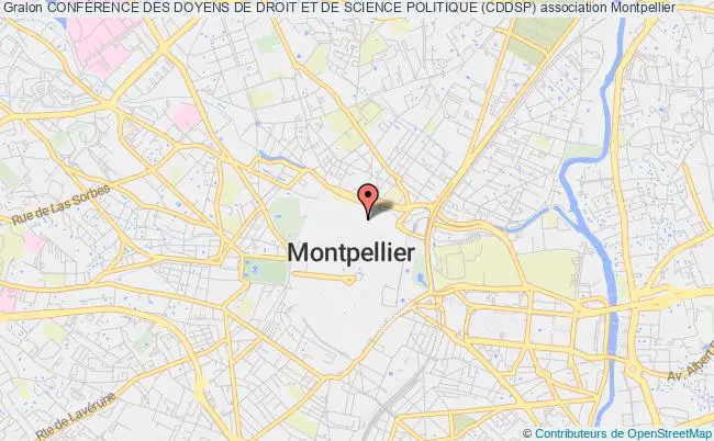 plan association ConfÉrence Des Doyens De Droit Et De Science Politique (cddsp) Montpellier cedex