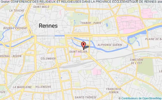 plan association Conference Des Religieux Et Religieuses Dans La Province Ecclesiastique De Rennes Rennes