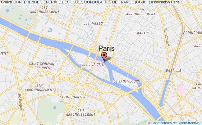 plan association Conference Generale Des Juges Consulaires De France (cgjcf) Paris