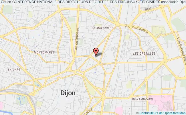 plan association ConfÉrence Nationale Des Directeurs De Greffe Des Tribunaux Judiciaires Dijon