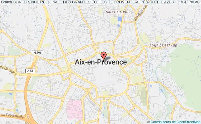 plan association Conference Regionale Des Grandes Ecoles De Provence-alpes-cÔte D'azur (crge Paca) Aix-en-Provence
