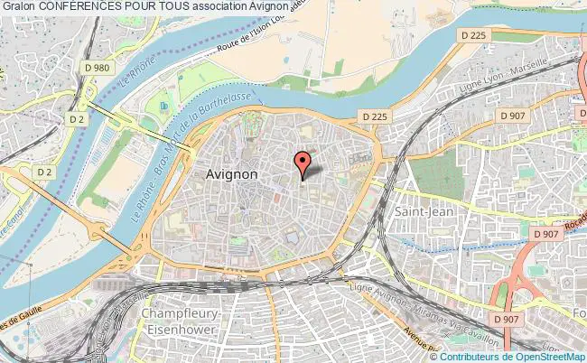 plan association ConfÉrences Pour Tous Avignon