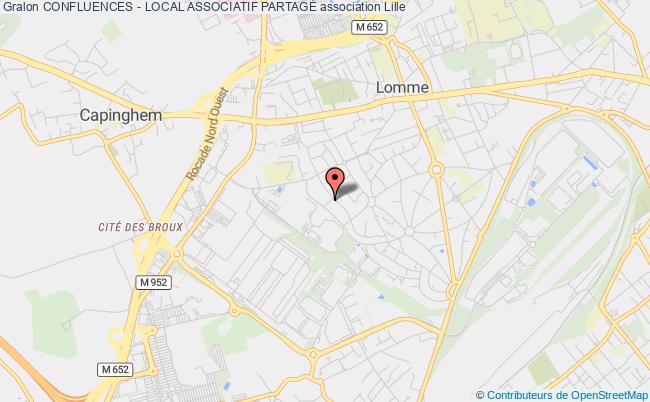 plan association Confluences - Local Associatif PartagÉ Lille