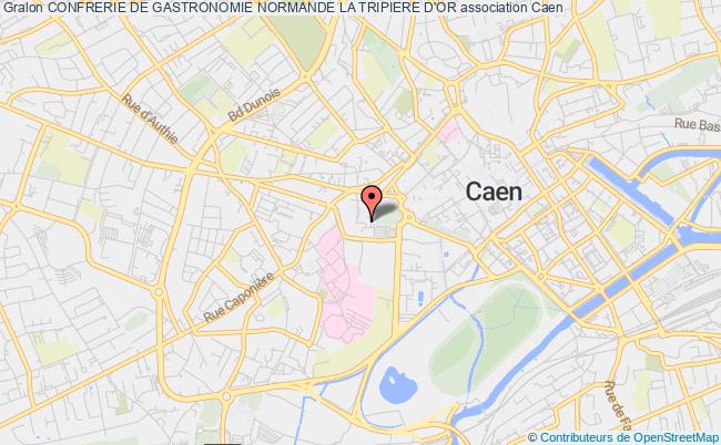 plan association Confrerie De Gastronomie Normande La Tripiere D'or Caen