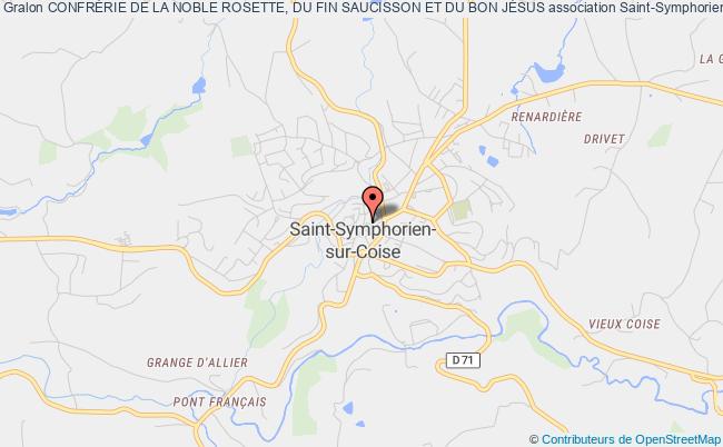 plan association ConfrÉrie De La Noble Rosette, Du Fin Saucisson Et Du Bon JÉsus Saint-Symphorien-sur-Coise