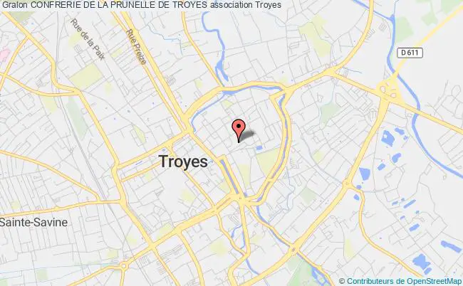 plan association Confrerie De La Prunelle De Troyes Troyes