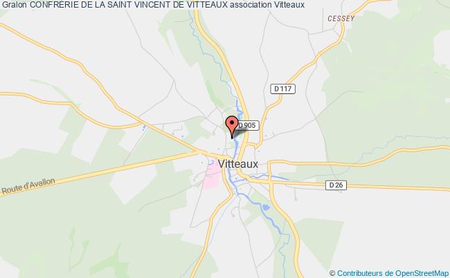 plan association ConfrÉrie De La Saint Vincent De Vitteaux Vitteaux